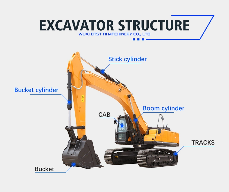 Customized Stainless Steel 2 Way Hydraulic Piston Oil Cylinders Assy Small Excavator Hydraulic Cylinders